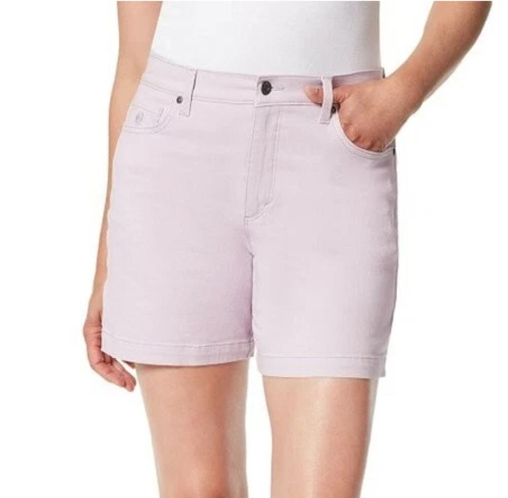 Gloria Vanderbilt Amanda Short Lavender Kiss Size 16 Short Length High Rise NWT